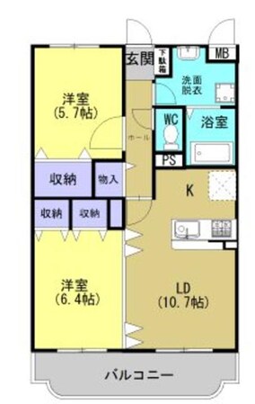 ユーミーグレースの物件間取画像